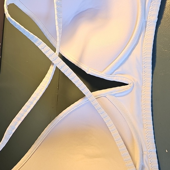 Women's White Bathing Suit Top. By Shade 36C. Light Padding. Nice. - Picture 3 of 5